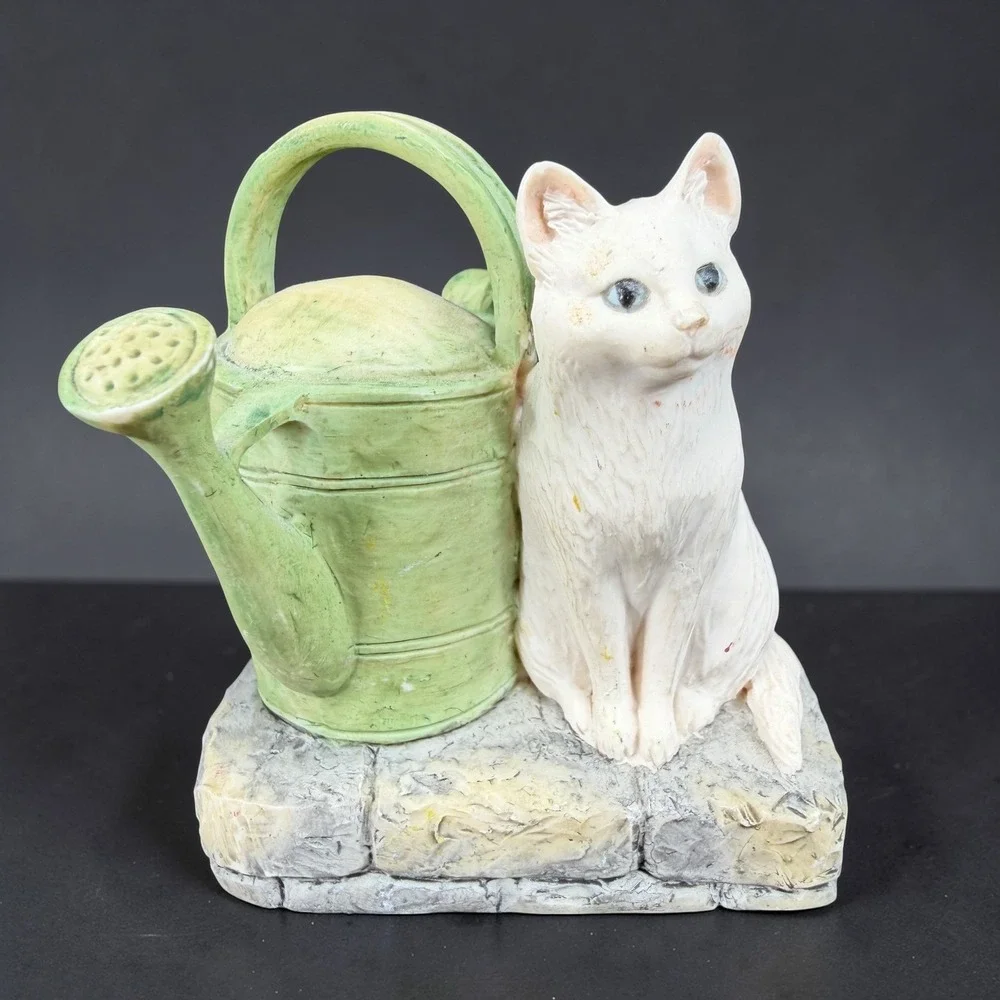 Beatrix Potter Cat W Watering Can Figurine Border‎ Fine Arts F Warne & Co 1991